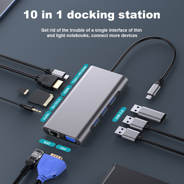 10 in 1 Docking Station